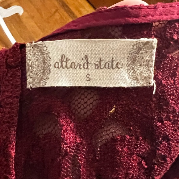 Altar’d State Red Ruffle Blouse - Picture 2 of 3